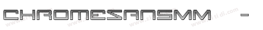 chromeSansMM 普通字体转换